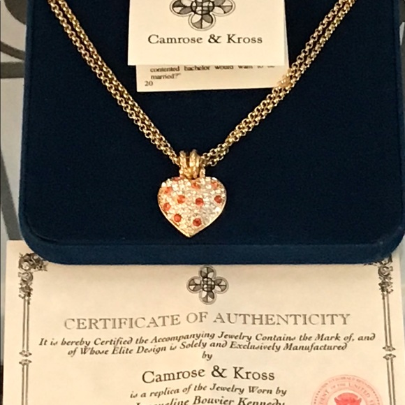 Camrose & Kross JBK Pave Crystal Heart Pendant - Picture 2 of 4